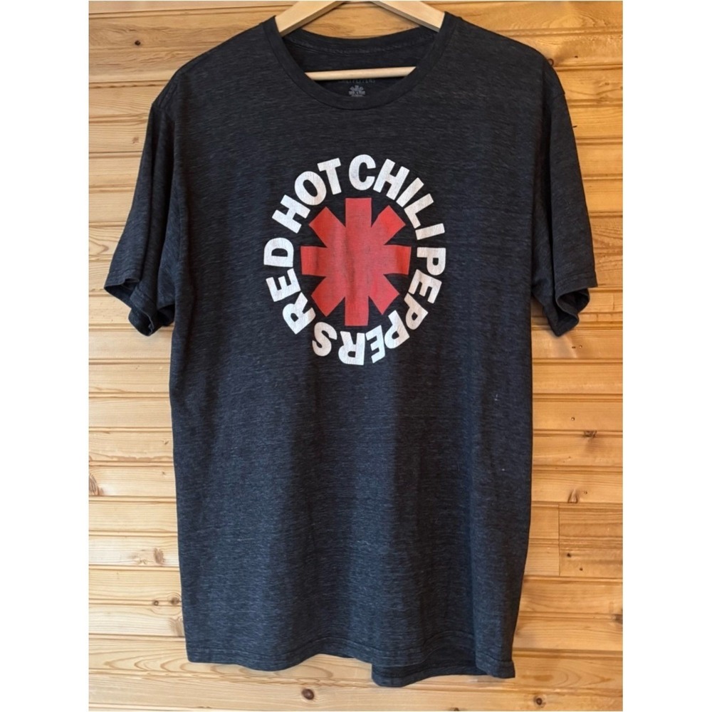 Red Hot Chili Peppers T-Shirt XL Black Alternative Rock Band Tee Distressed